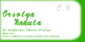 orsolya makula business card